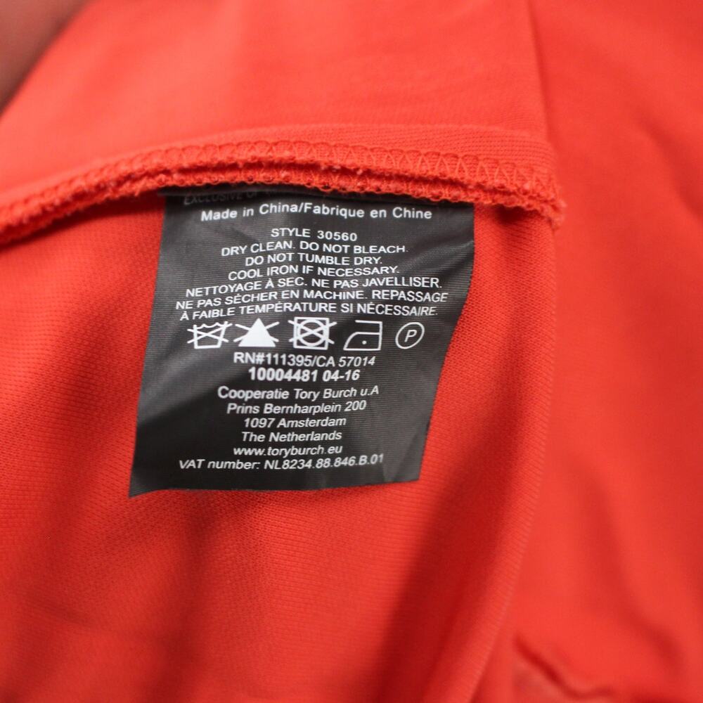 Tory Burch Red Navy Purple Color Block Asymmetric… - image 8